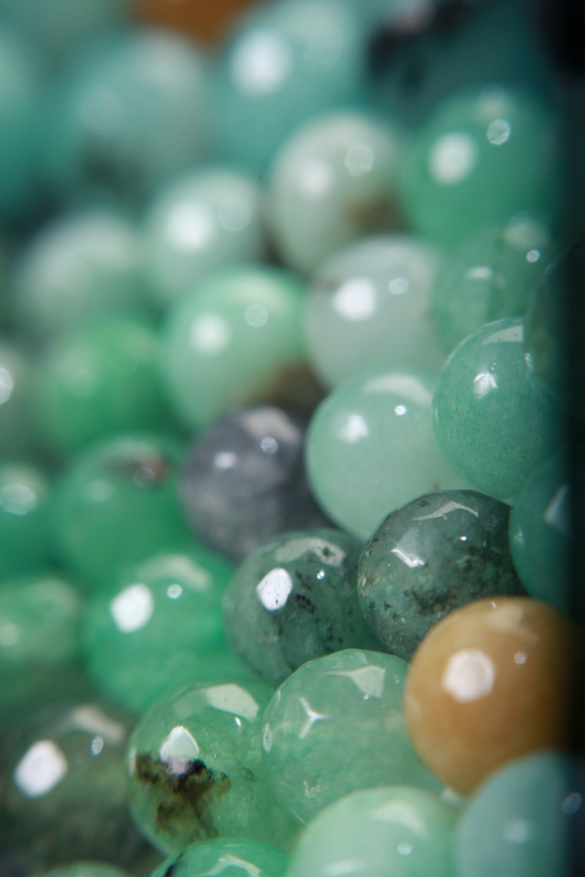 Multi-Color Amazonite Faceted Round Beads 8mm 10mm 12mm 14mm-Single/Bulk 15.5&quot; Strand