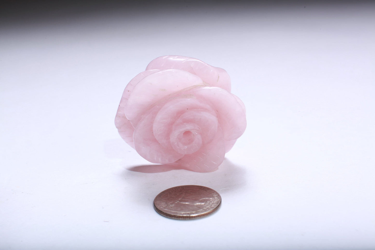 Amethyst, Aventurine, Rose Quartz, Jade, Rock Crystal Flower Rose Bead | 50mm Floral Vintage Hand Crafted Half Drilled Meditation Gemstone