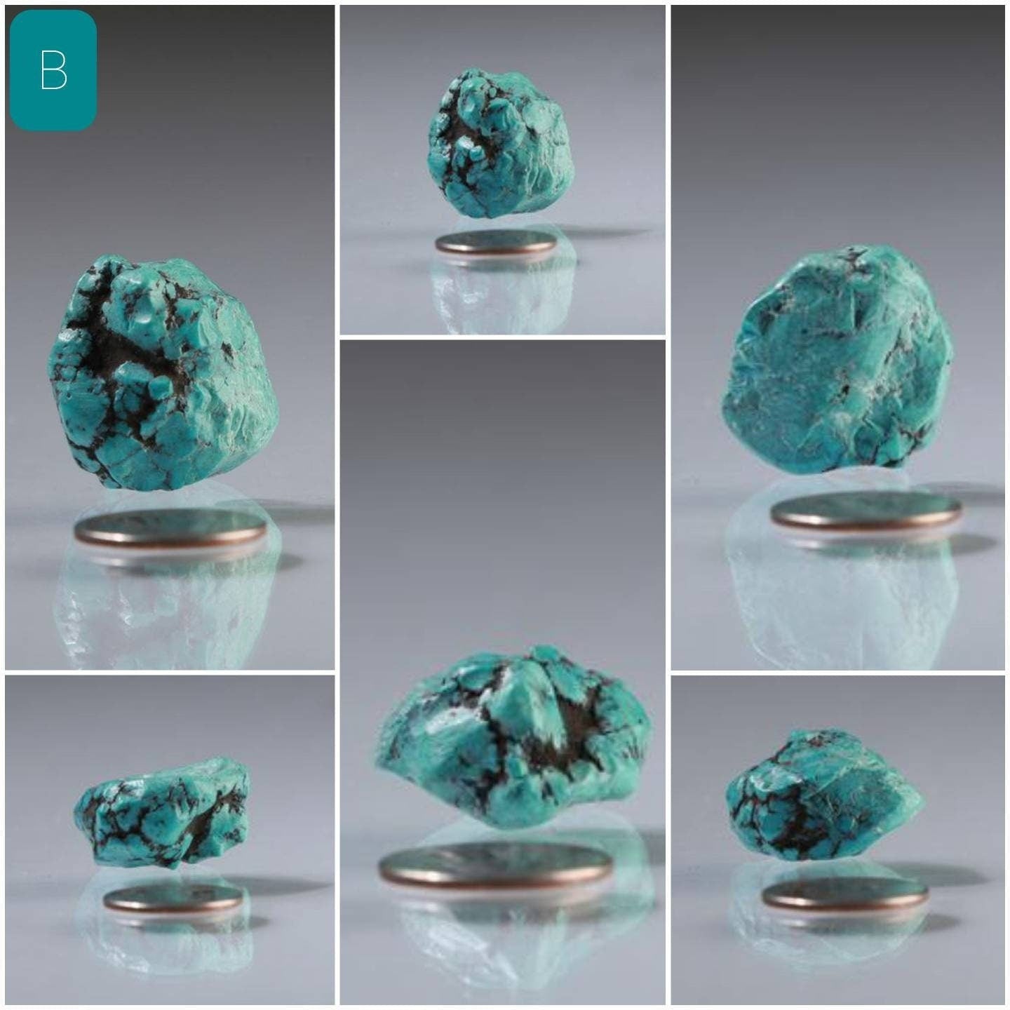 Natural Tibetan Turquoise Rough Uncut Rock Mineral Gemstone