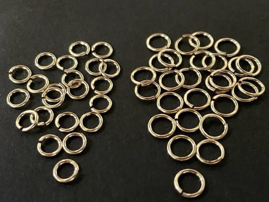 14K Gold Filled 5mm and 6mm 22g open Jumping, made in USA, high quality jewelry supplies, 20,50,100 pcs