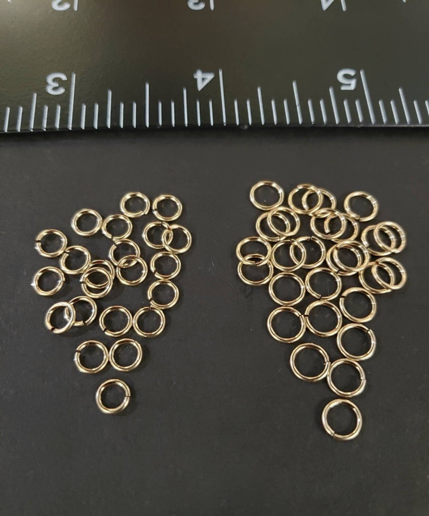 14K Gold Filled 5mm and 6mm 22g open Jumping, made in USA, high quality jewelry supplies, 20,50,100 pcs