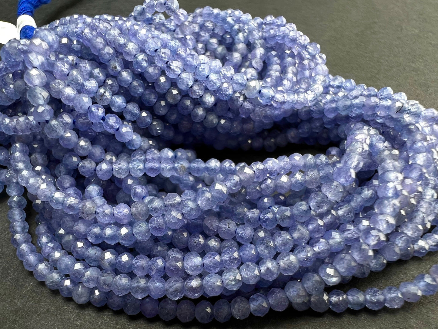 Natural Tanzanite 2.5mm Faceted round Violet Blue gemstone Beads AAA very good quality DIY Jewelry Making 12.25' Strand