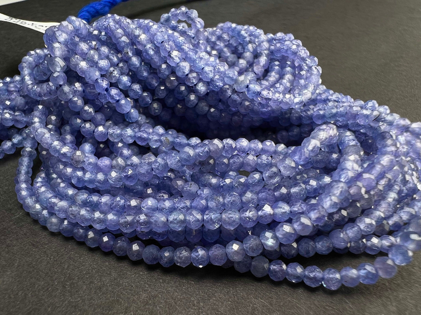 Natural Tanzanite 2.5mm Faceted round Violet Blue gemstone Beads AAA very good quality DIY Jewelry Making 12.25&#39; Strand