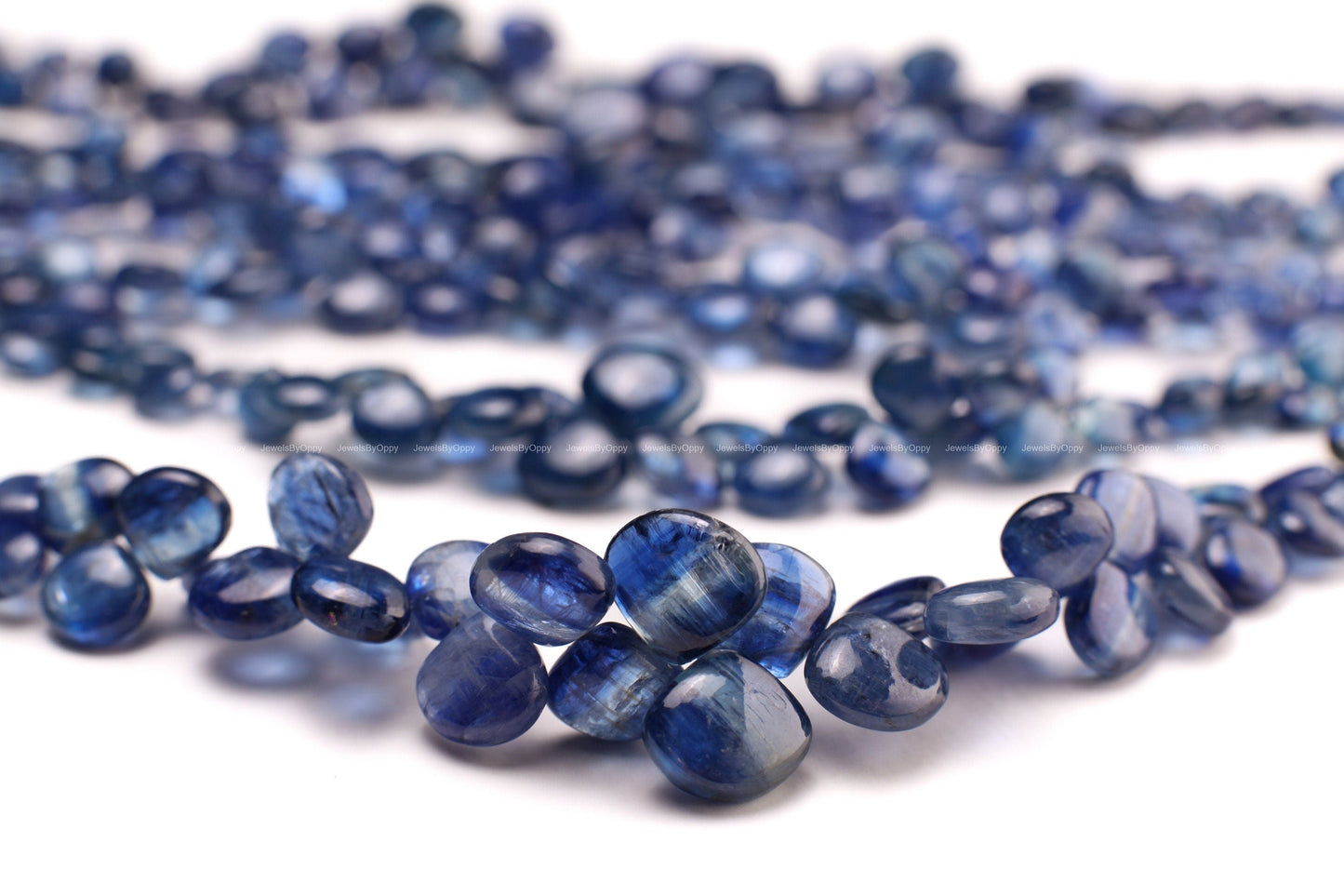 Natural Blue Kyanite 5-12mm Heart Shape Pear Drop AAA quality Teardrop Jewelry Making Gemstone Beads