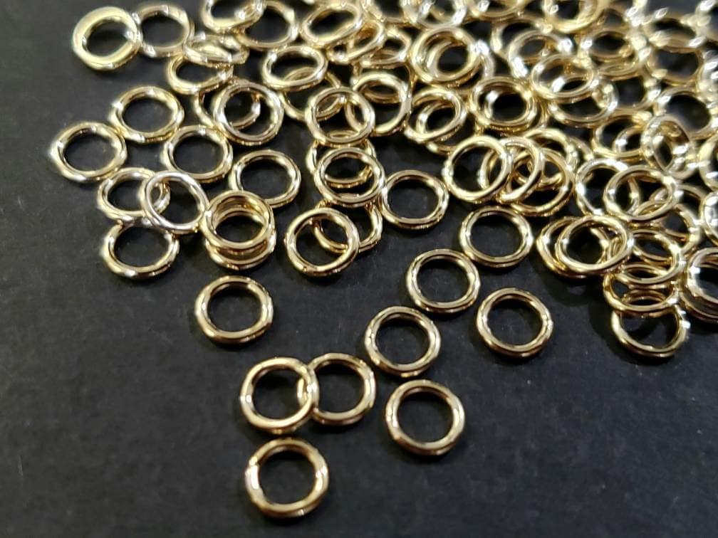 14K Gold Filled 4mm 22g closed Jumping, made in USA, high quality jewelry supplies, 20,50,100 pcs