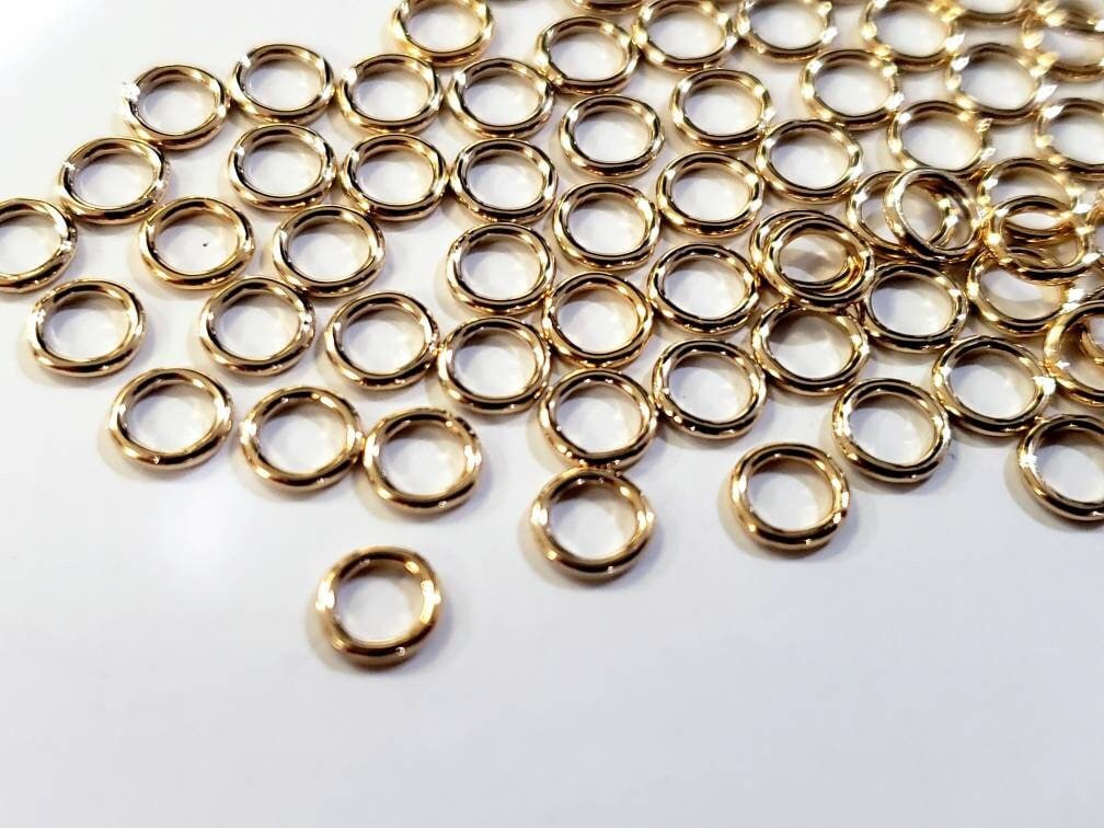 14K Gold Filled 4mm 22g closed Jumping, made in USA, high quality jewelry supplies, 20,50,100 pcs