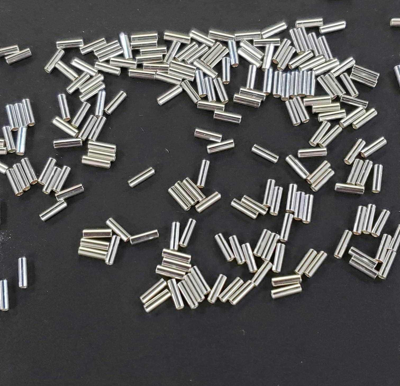 925 Sterling Silver 3.5mm Liquid Silver, Made in USA, high Quality tube spacer jewelry making supplies. 50 pcs, 100, 300 ,500 pcs