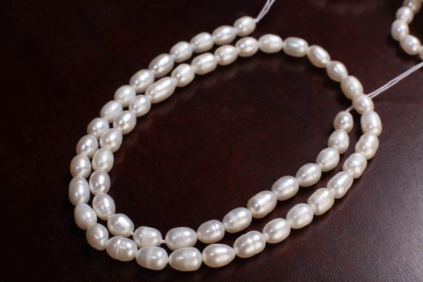 Natural Freshwater Pearl 5x7-8mm Potato Pearl, Good Luster 15&quot; Jewelry Making Pearl Bracelet, Earrings, Necklace