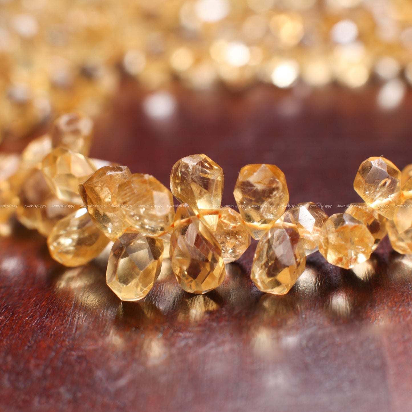 Citrine Faceted Briolette, Natural Citrine Gemstone Teardrop 4×6-5×8mm Jewelry Making Earring, Necklace 18Pcs,36Pcs