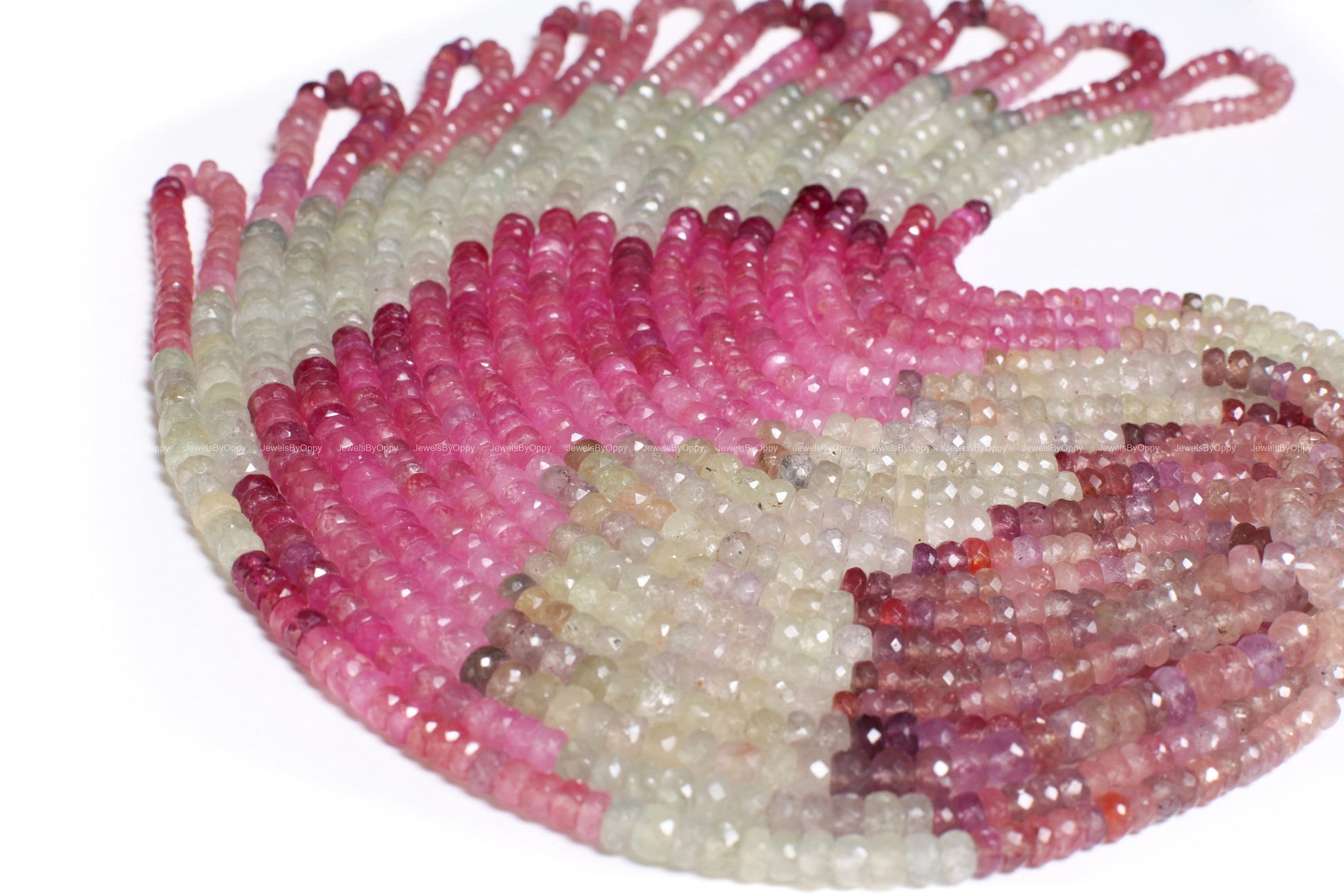 Multi Sapphire Rondelle, Natural umba sapphire large size 5-5.5mm Faceted Roundel Gemstone Jewelry Beads in 8&quot;/16&quot; Strand, High Quality