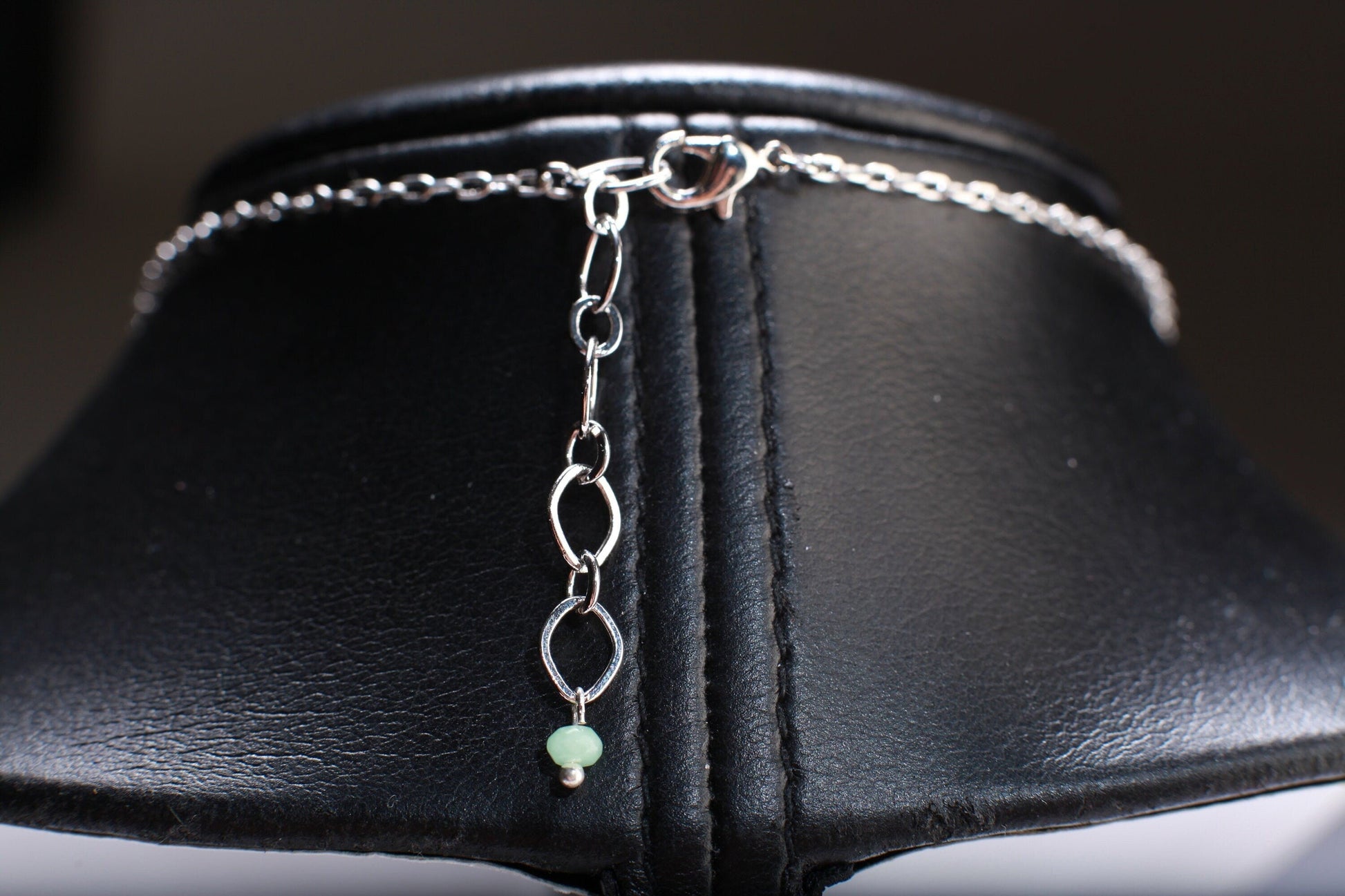 Natural Chalcedony Briolette Faceted Drop Accent with Stunning Chalcedony Raw Druzy Geode Pendant, 17" Rhodium Necklace 2" Extension Chain