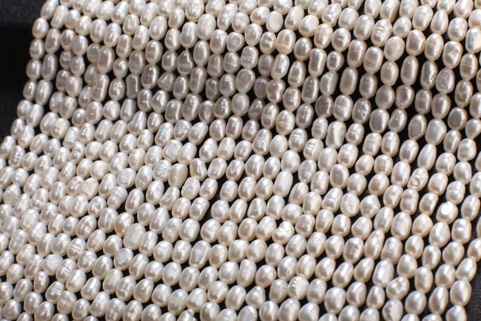 Natural Freshwater Pearl 3x4.5-5.5mm Potato small Pearl, Good Luster 14" Jewelry making pearl high luster AAA quality.single or bulk