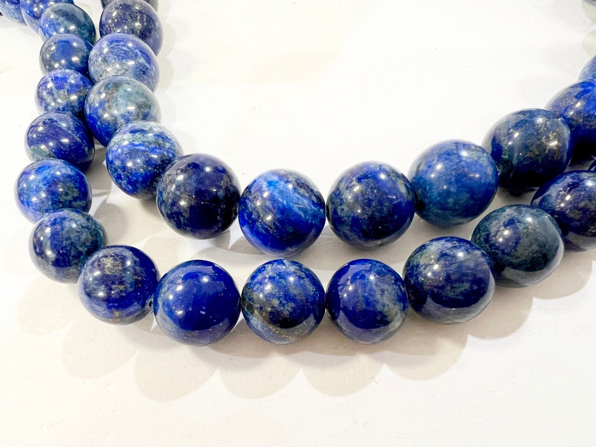 Genuine Lapis Lazuli AA Heavy Weight 16mm and 18mm Round bead for Art Deco, Pocket Stone, Jewelry Making, Pendant, Focal Piece
