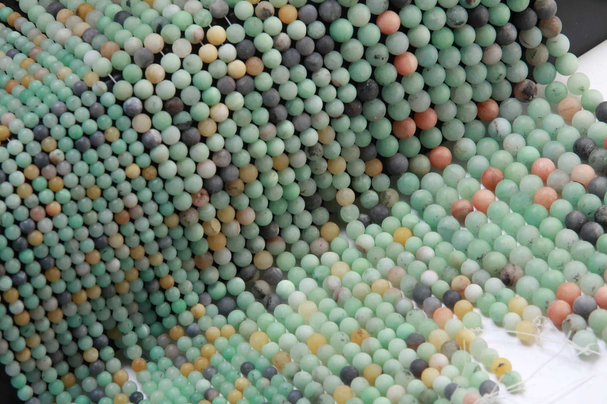 Genuine Multi Amazonite Matte 6mm 8mm 10mm -Single/Bulk strand wholesale 15” strand