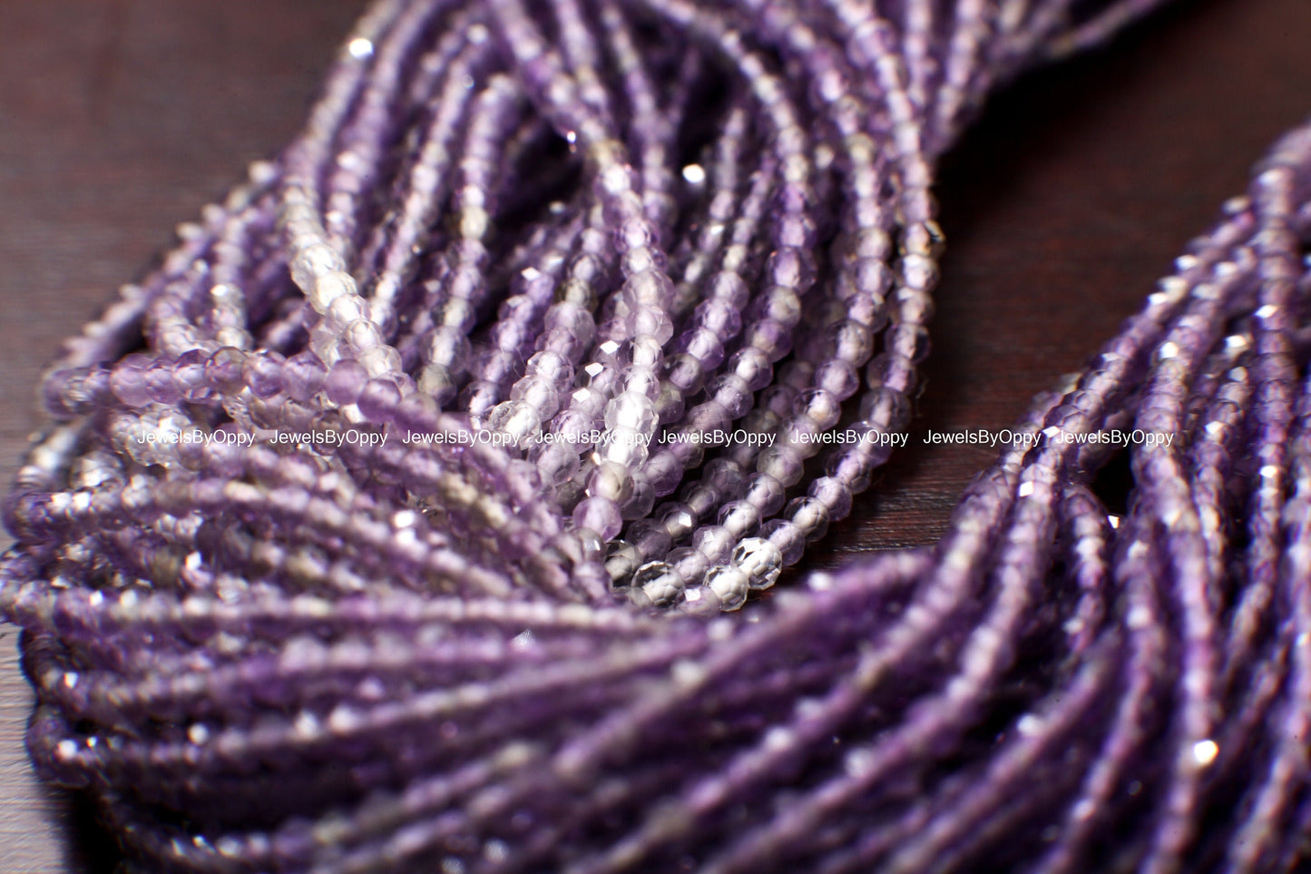 Amethyst Micro Faceted AAA Round 2mm, Jewelry Making Necklace, Bracelet, DIY Gemstone Beads 12.75&quot; Strand