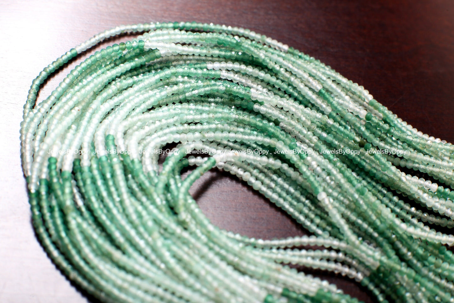 Aventurine Micro Faceted shaded Round 1.8mm, Jewelry Making Necklace, Bracelet, DIY Gemstone Beads 13&quot; Strand