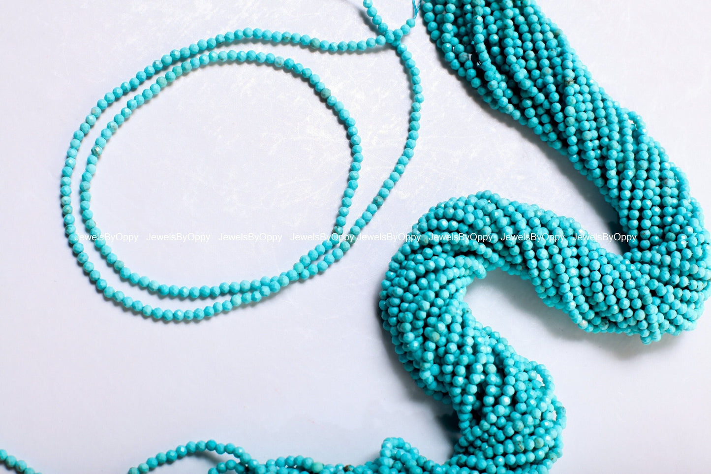 Natural Turquoise Faceted Round 2mm Micro Faceted Blue Sleeping Beauty Turquoise Gemstone Round for Jewelry Making Beads 15.5" Strand
