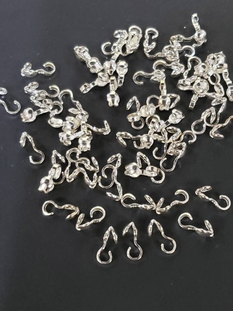 925 Sterling Silver 2.5 mm cup clamshell beadtip, jewelry making tip end to hide the knot. 925 stamped, 10,20,50 pieces