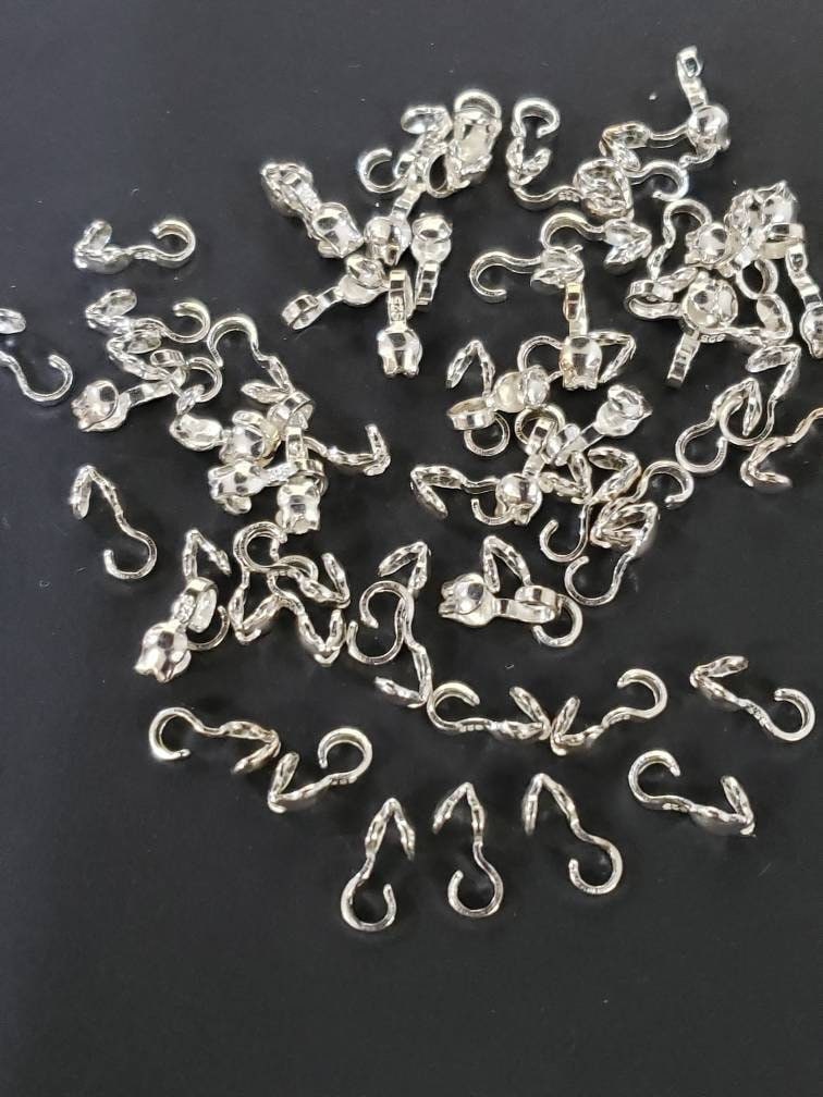 925 Sterling Silver 2.5 mm cup clamshell beadtip, jewelry making tip end to hide the knot. 925 stamped, 10,20,50 pieces