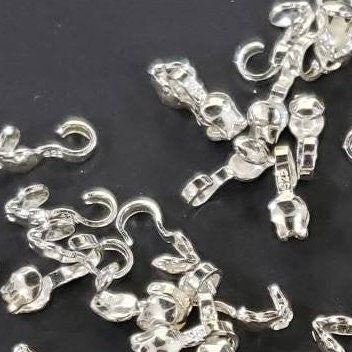 925 Sterling Silver 2.5 mm cup clamshell beadtip, jewelry making tip end to hide the knot. 925 stamped, 10,20,50 pieces