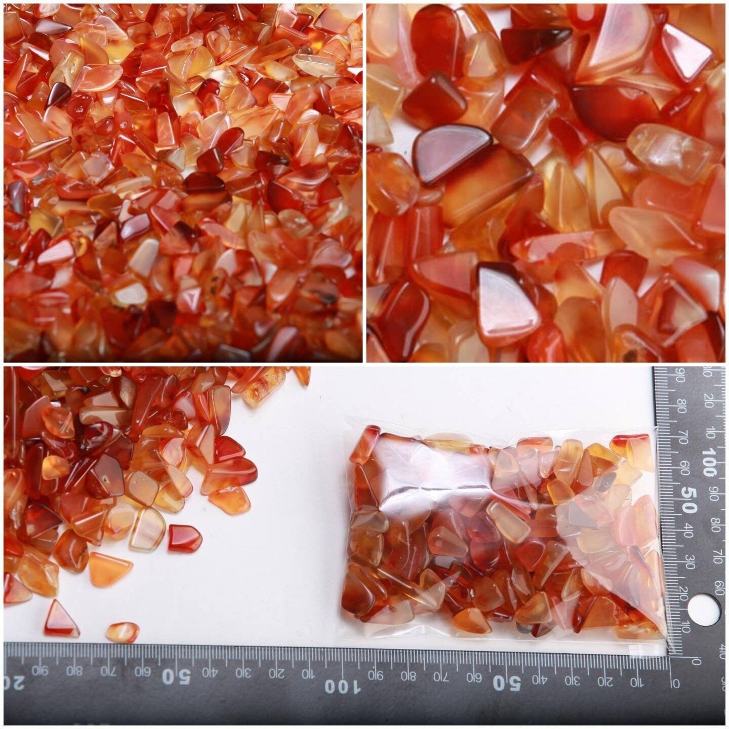 Red Carnelian, Pink Botswana Agate, Amethyst 8-60mm Loose Irregular Undrilled Chips, Tumbled Gemstone, Nugget, Bulk, Rock, Single / Bulk