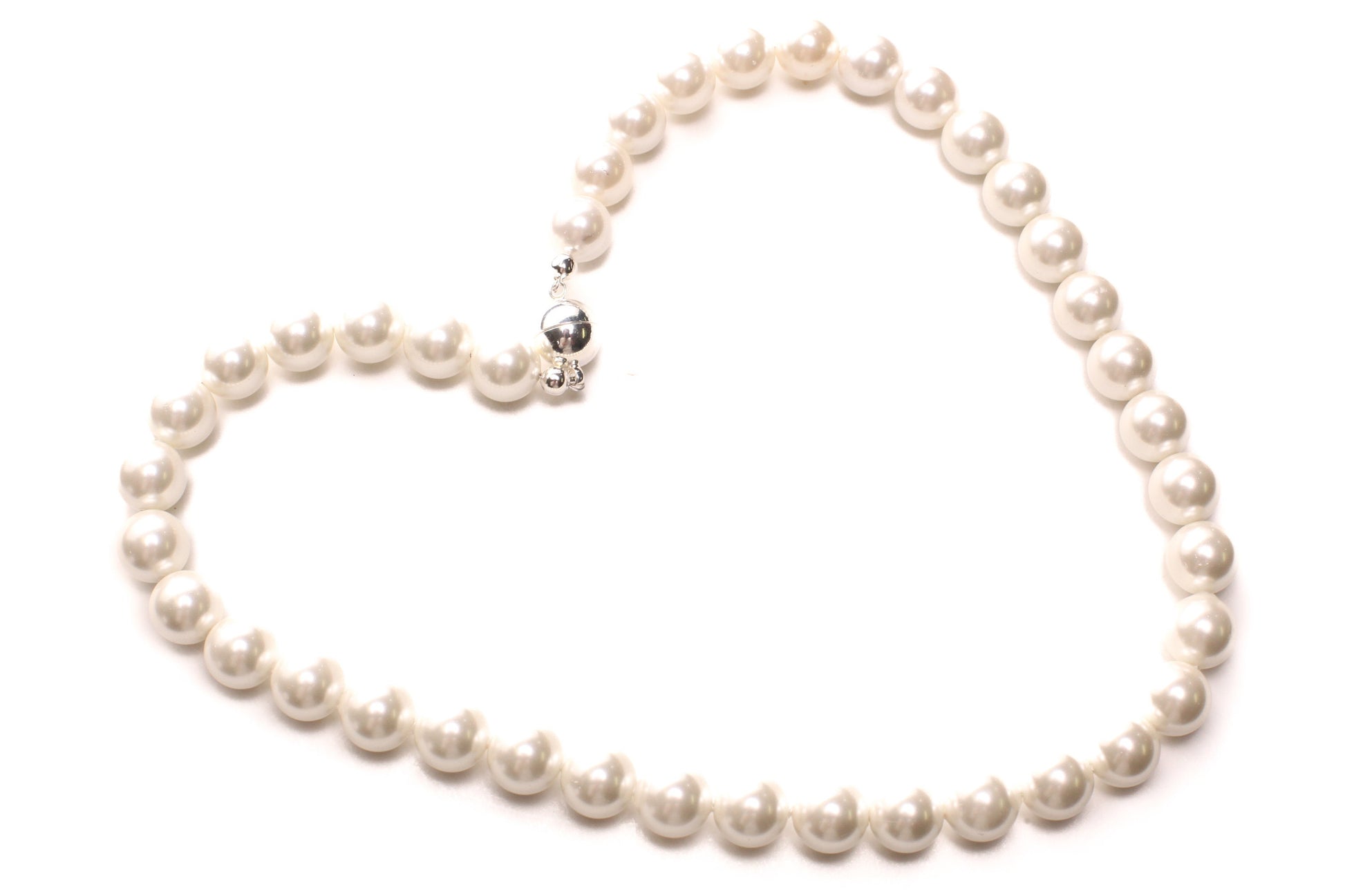 12mm White South Seashell Pearl Necklace Bridal, Evening wear, party, Elegant gift