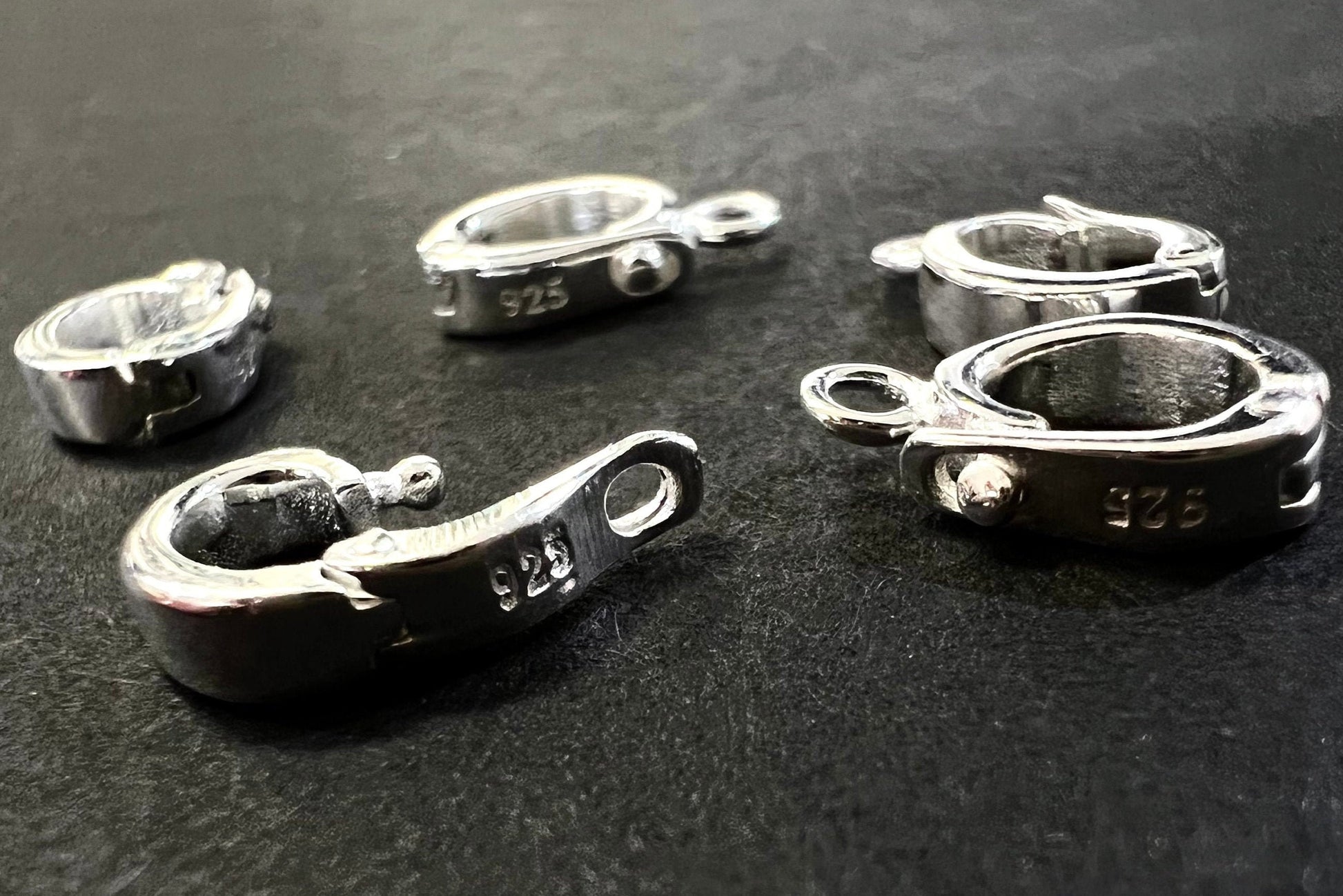 925 Sterling Silver Enhancer Hinged Bail Heavy duty Interchangeable Pendant Bail,7x12mm pendant snap on Bail, 925 stamped,1 Piece Default