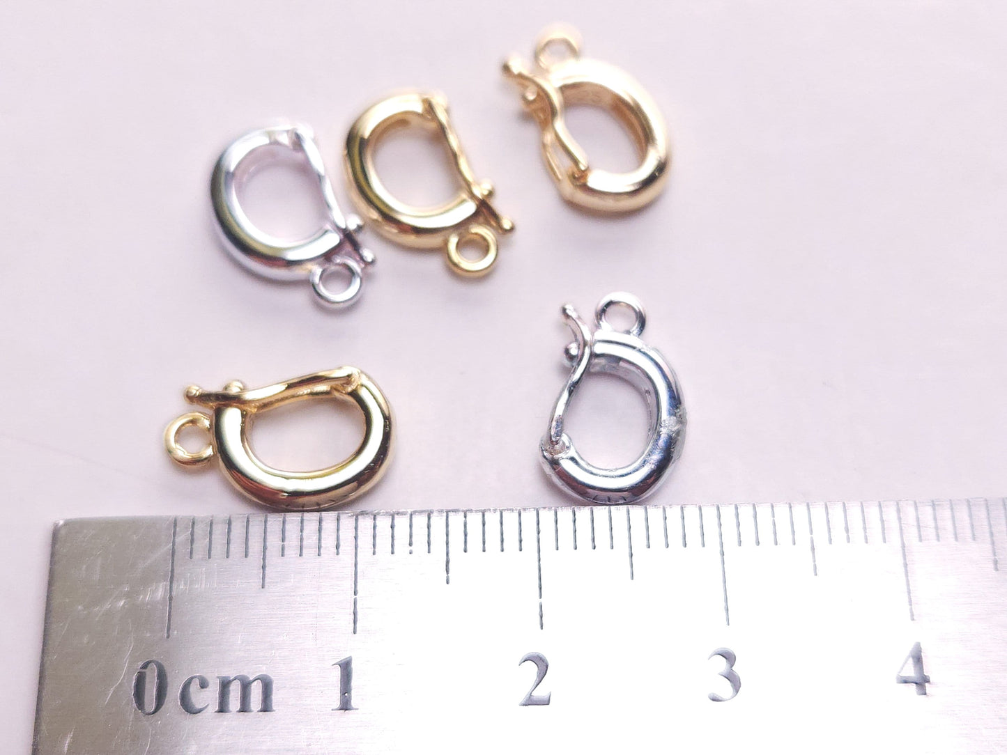 Sterling Silver, 14K Gold Vermeil Enhancer Hinged Interchangeable Pendant Bail, 7.5x13mm pendant holder. snap on Bail, 925 stamped, 1 Piece