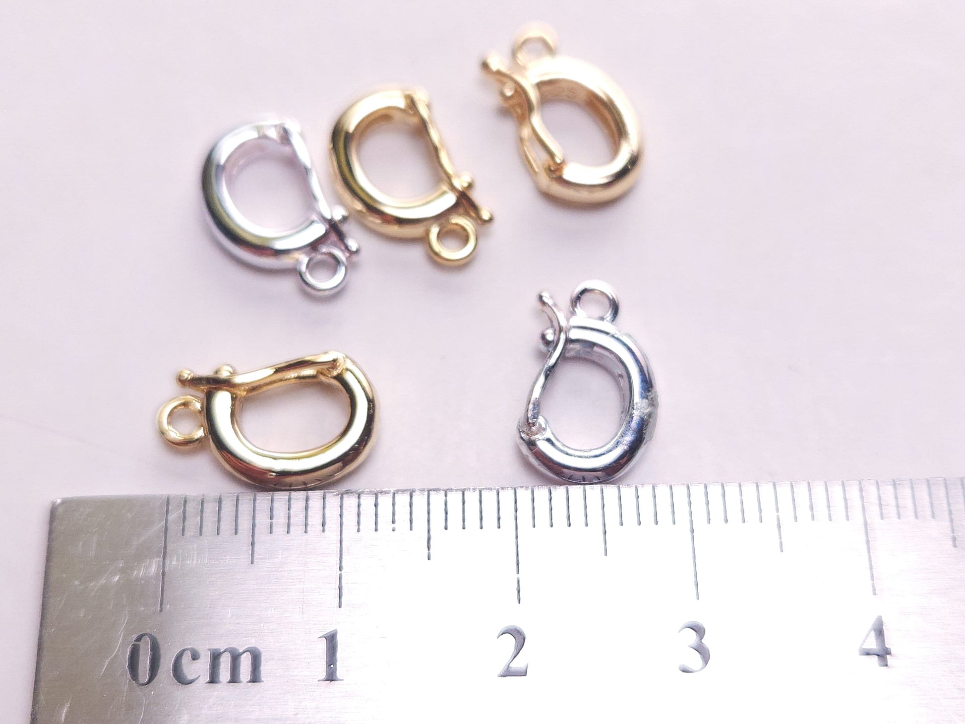Sterling Silver, 14K Gold Vermeil Enhancer Hinged Interchangeable Pendant Bail, 7.5x13mm pendant holder. snap on Bail, 925 stamped, 1 Piece