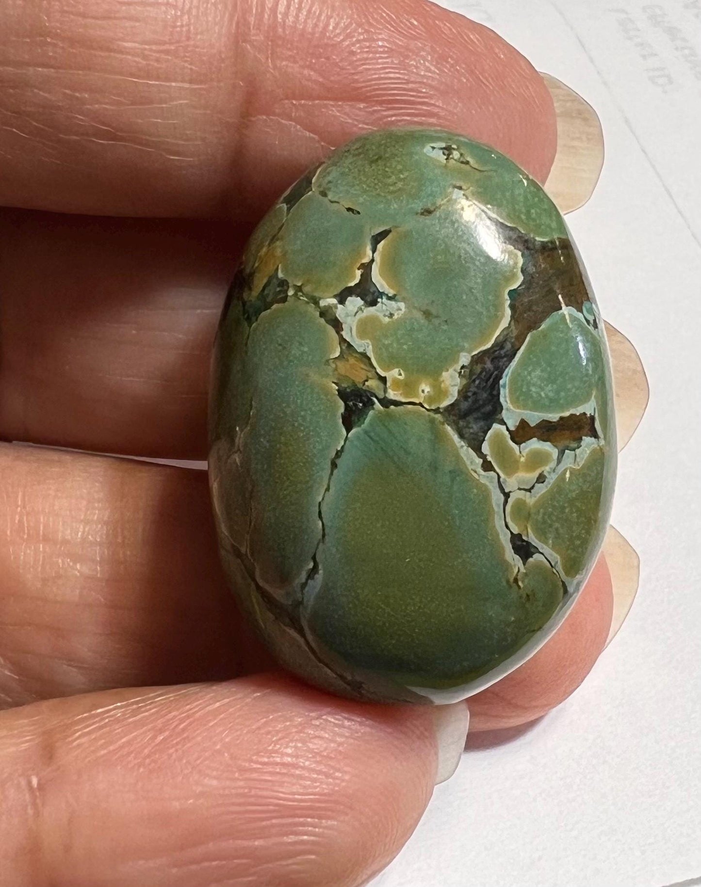 Genuine Turquoise Pebble, AAA Tibetian Spiderweb green Turquoise for jewelry Focal, pendant,palm stone, pocket stone collection healing gem