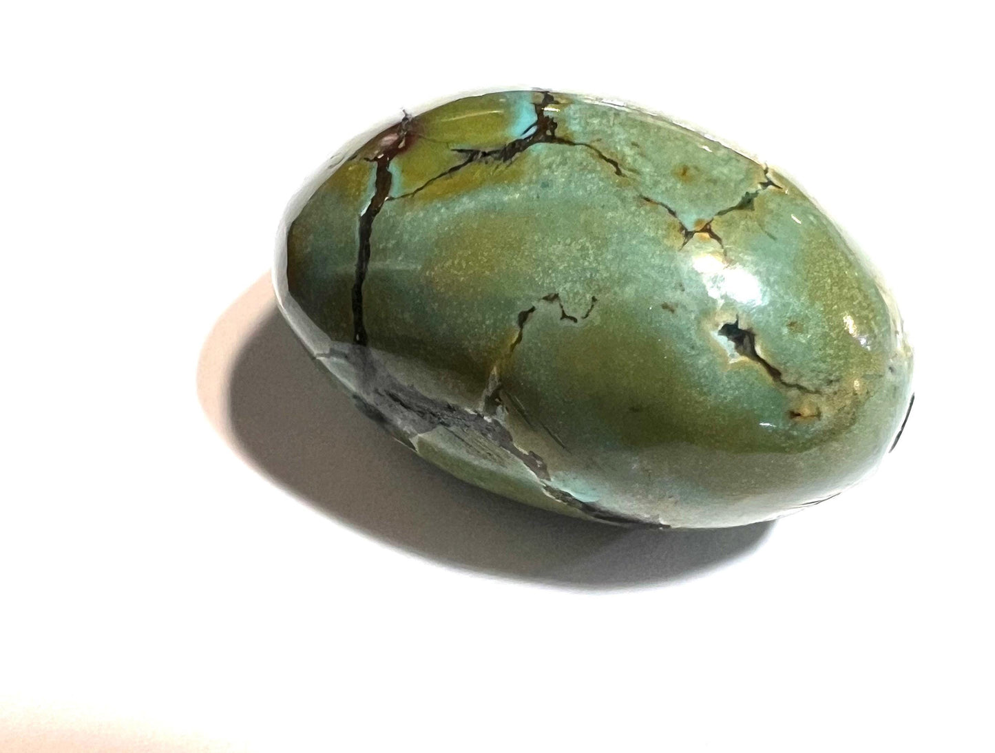 Genuine Turquoise Pebble, AAA Tibetian Spiderweb green Turquoise for jewelry Focal, pendant,palm stone, pocket stone collection healing gem