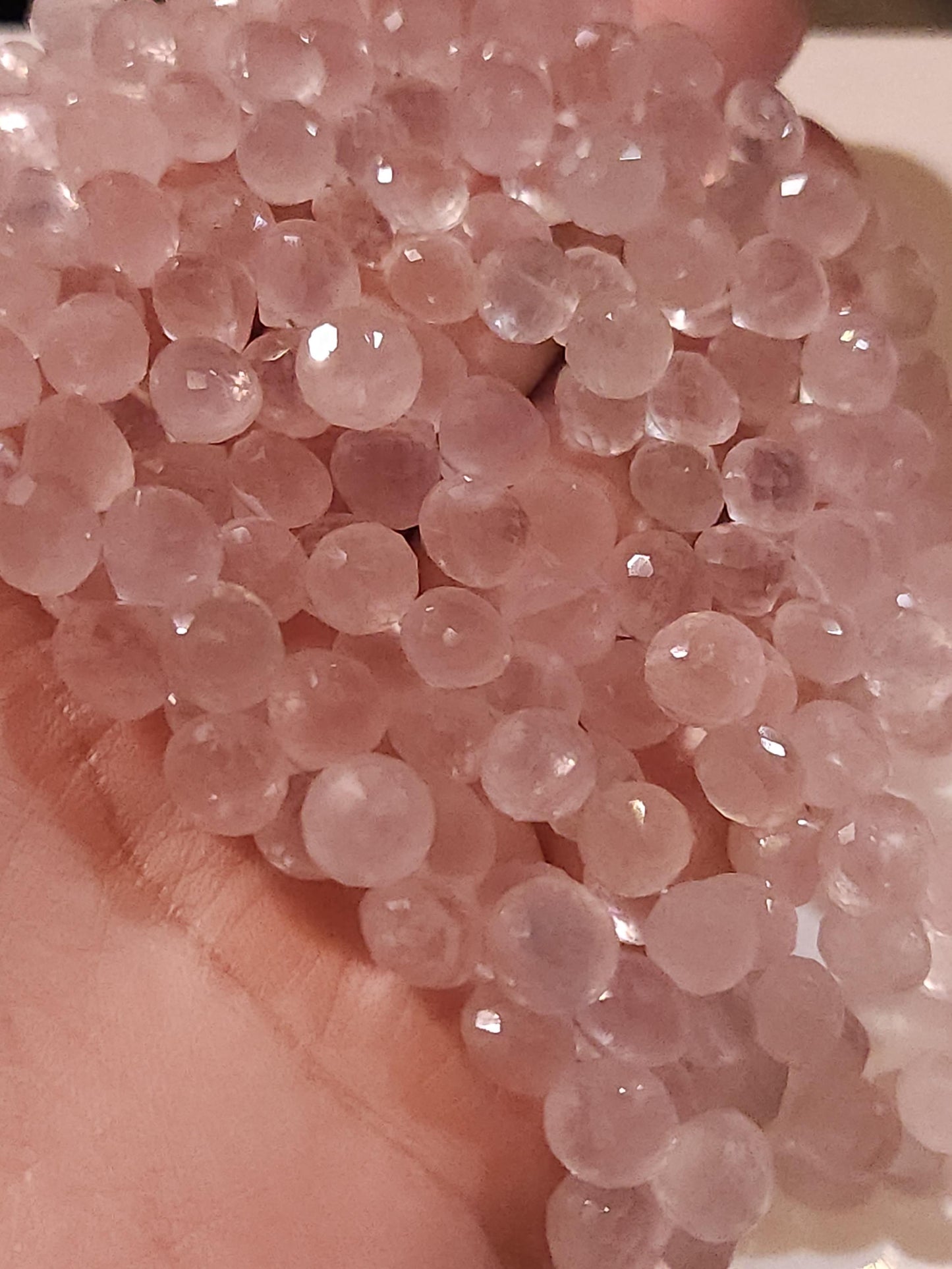 Natural Rose Quartz Faceted Onion drop 7.5-9mm AAA quality Rose Quartz for Jewelry Making DIY Gemstone Beads, 6,10,20 pcs