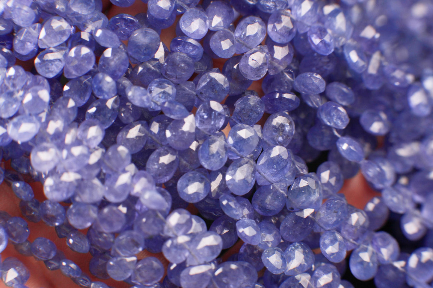 Natural Tanzanite Faceted Drop 4x6-6x8mm AAA quality Teardrop Gemstone Violet Blue Beads DIY Jewelry Making pear drop beads.