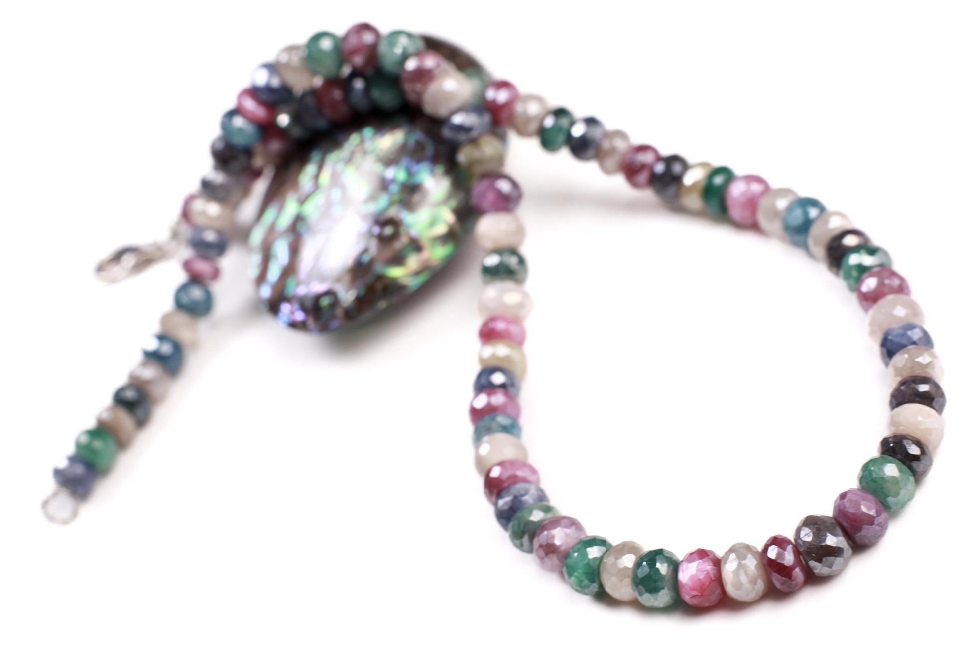 Natural multi Moonstone Diamond cut faceted roundel 8mm AAAquality Gemstone Bracelet and Necklace.Very beautiful rainbow Disco handmade