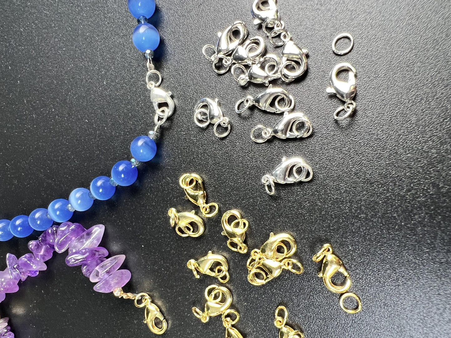 Anti Tarnish Lobster Clasp: Silver & Gold Jewelry Findings - 12mm 10-Piece
