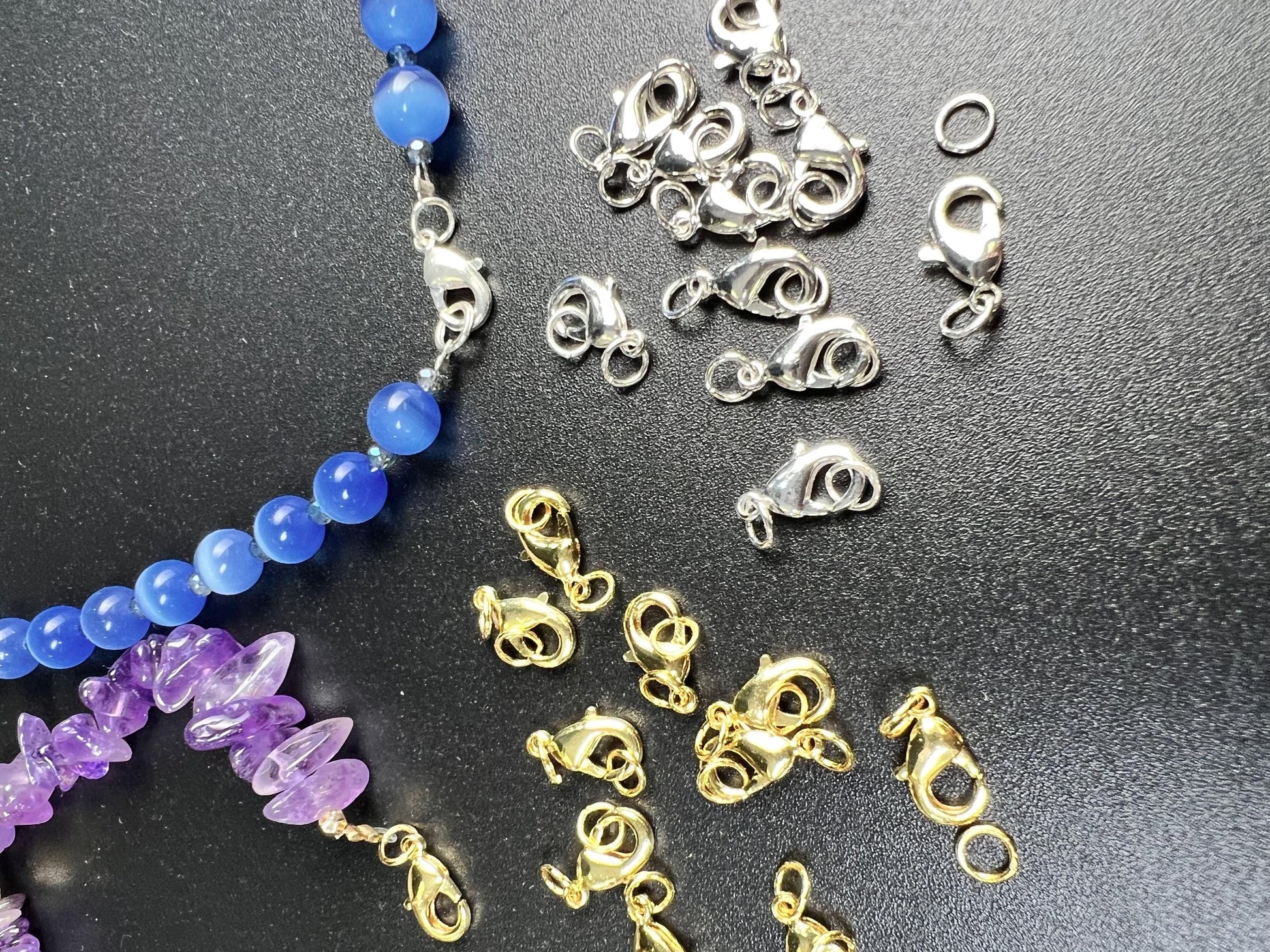 Anti Tarnish Lobster Clasp: Silver & Gold Jewelry Findings - 12mm 10-Piece