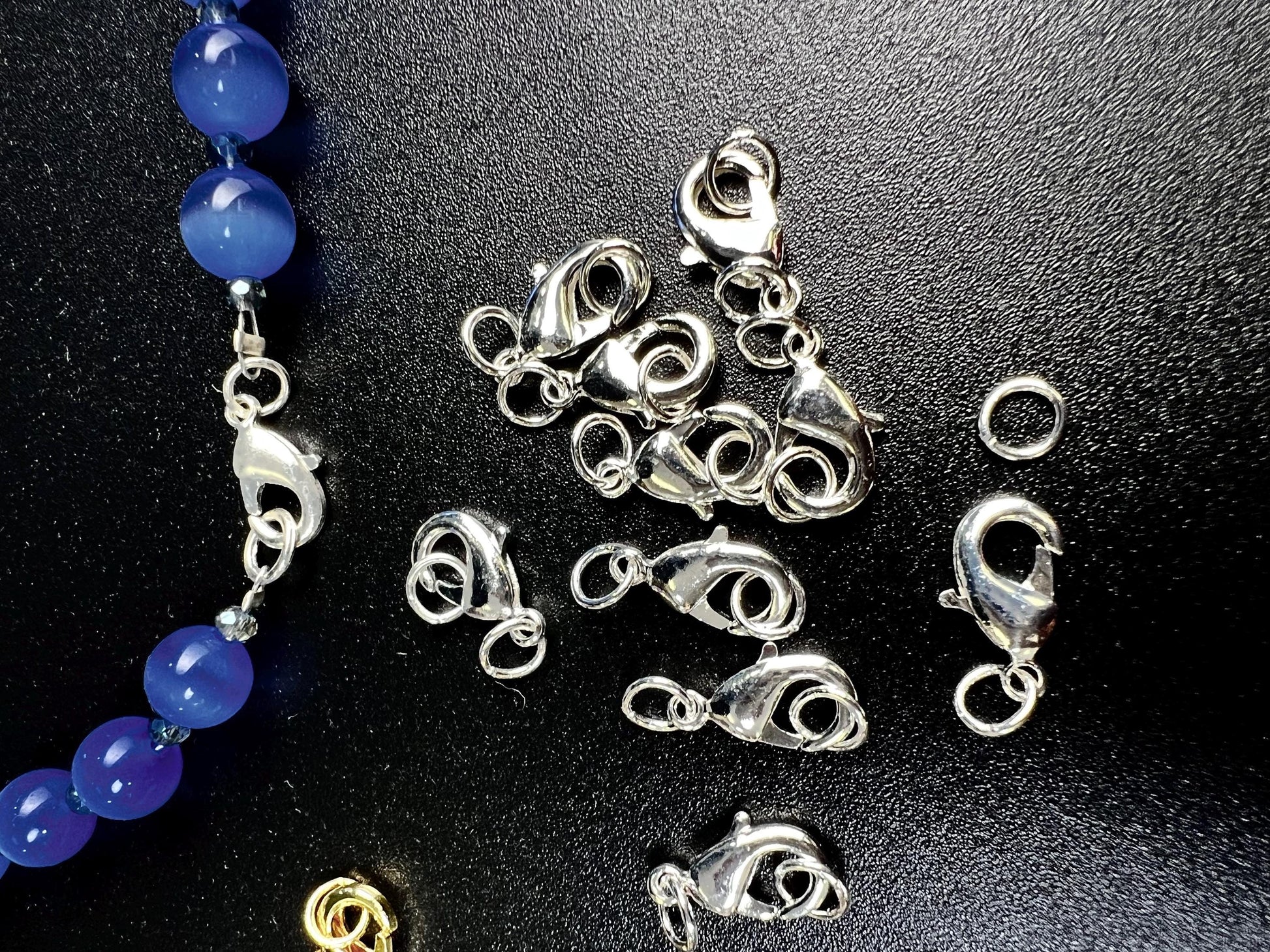 Anti Tarnish Lobster Clasp: Silver & Gold Jewelry Findings - 12mm 10-Piece