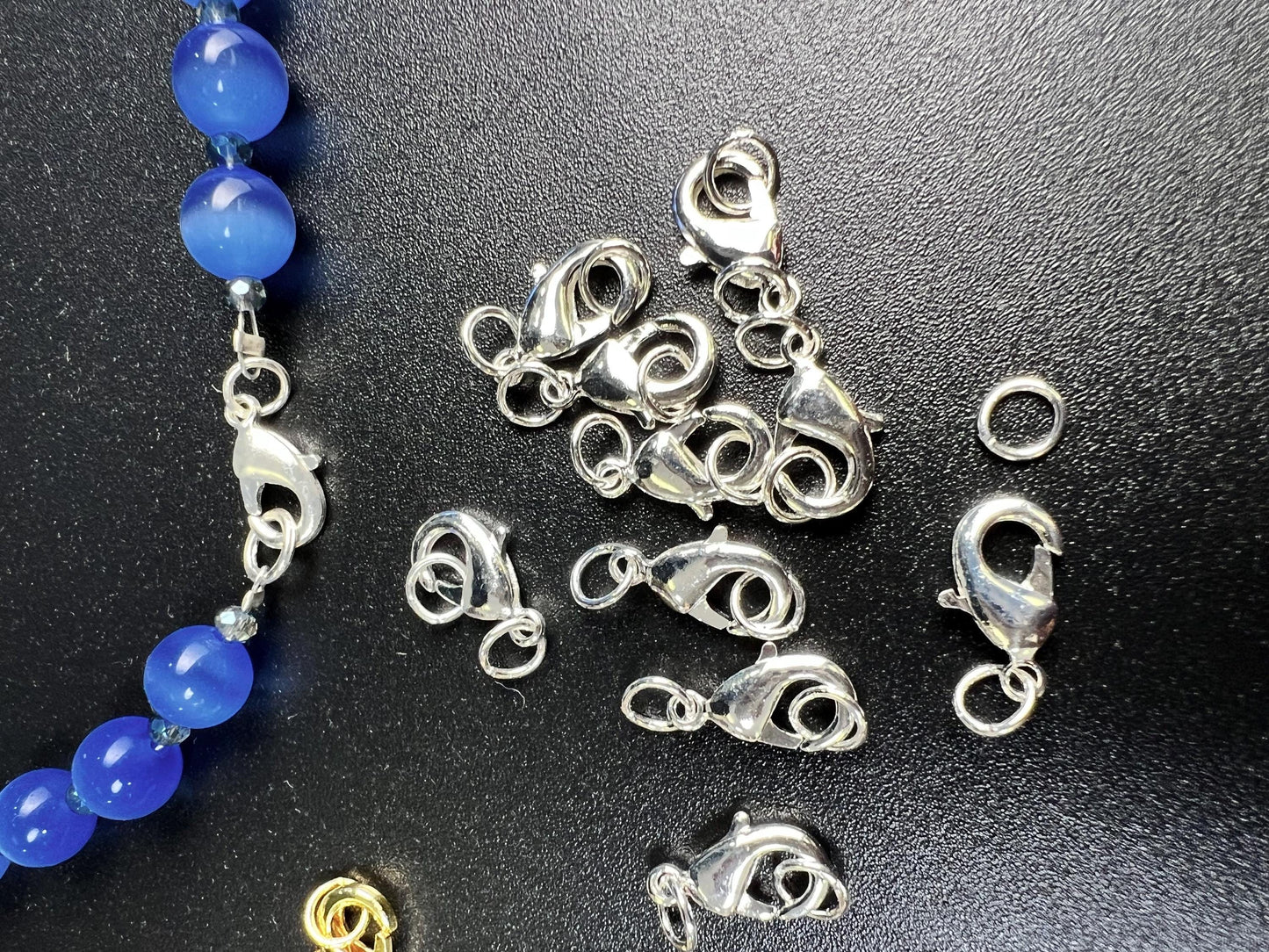 Anti Tarnish Lobster Clasp: Silver & Gold Jewelry Findings - 12mm 10-Piece