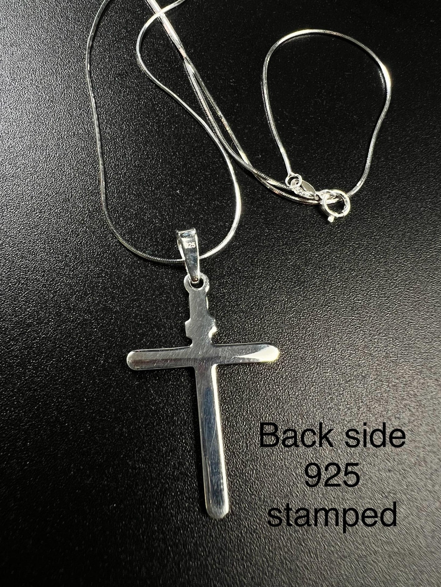 Solid 925 Sterling Silver and 18k gold vermeil Cross pendant 925 stamped High Quality Holiday Gift
