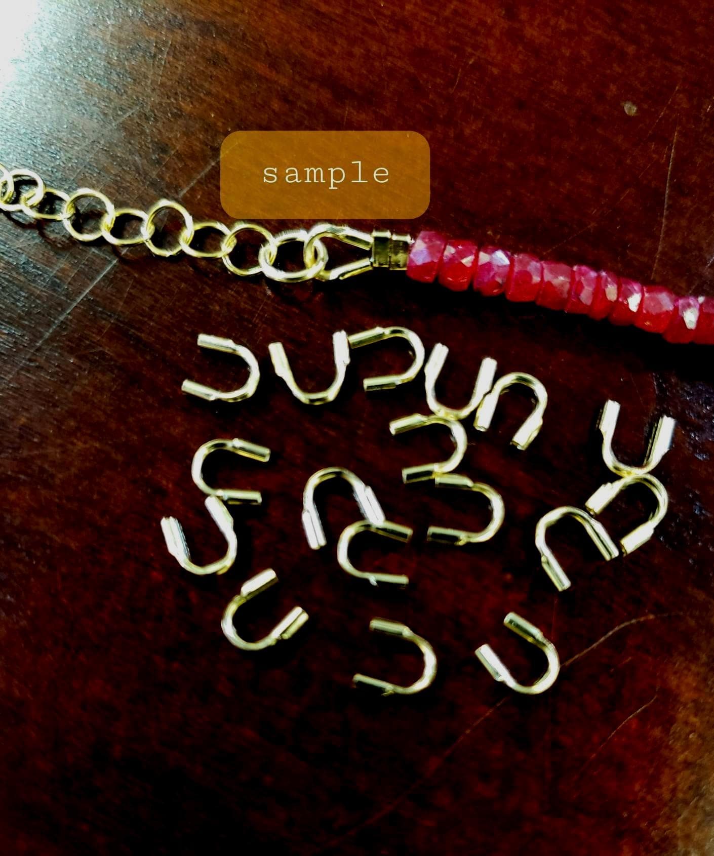 14k gold filled wire guards, wire protectors .021" 5mm Jewelry Making Supplies. 10 pcs ,20 pcs, 50 Pcs