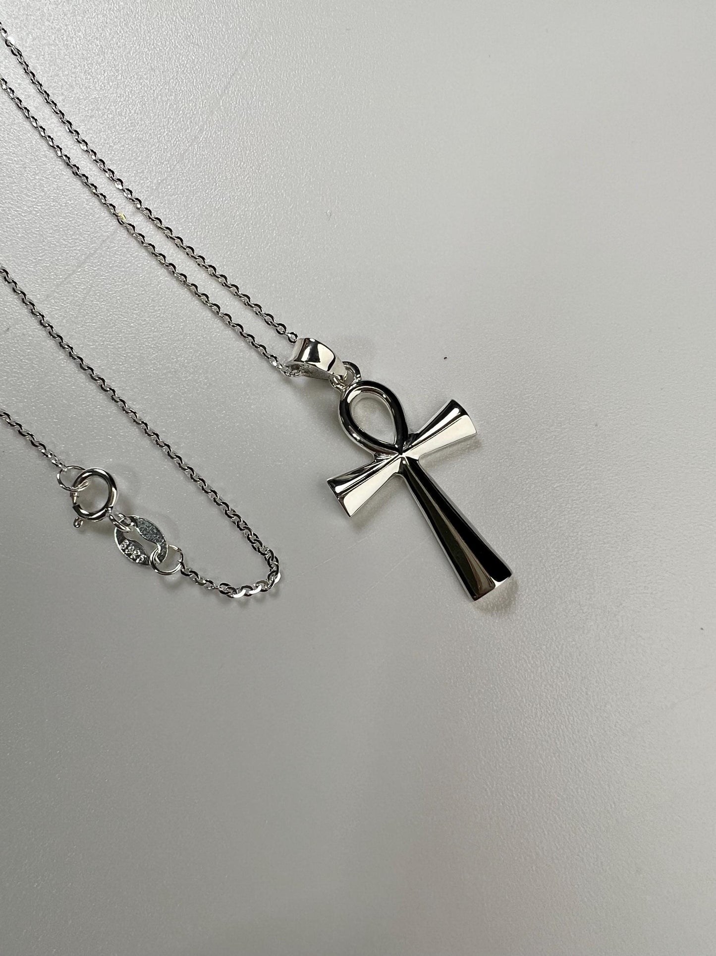 Solid 925 Sterling Silver Cross Pendant Necklace high quality 925 stamped