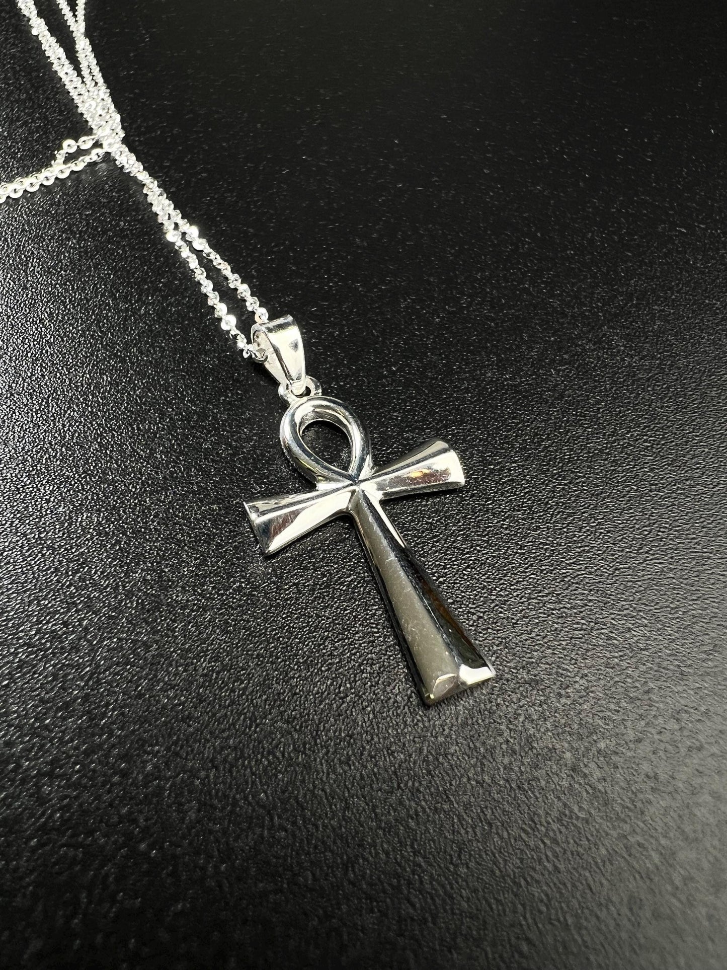 Solid 925 Sterling Silver Cross Pendant Necklace high quality 925 stamped