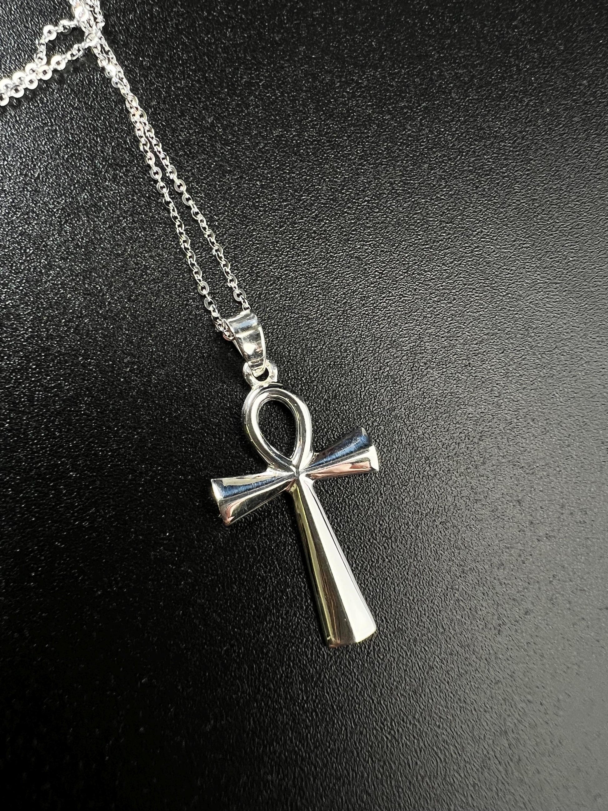 Solid 925 Sterling Silver Cross Pendant Necklace high quality 925 stamped