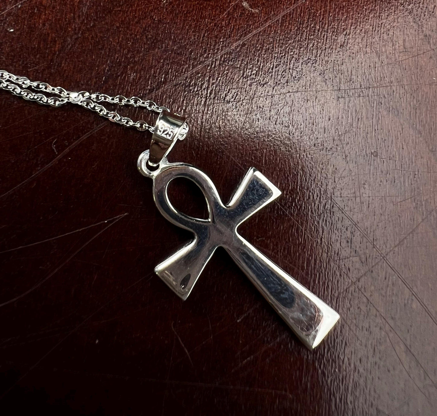 Solid 925 Sterling Silver Cross Pendant Necklace high quality 925 stamped