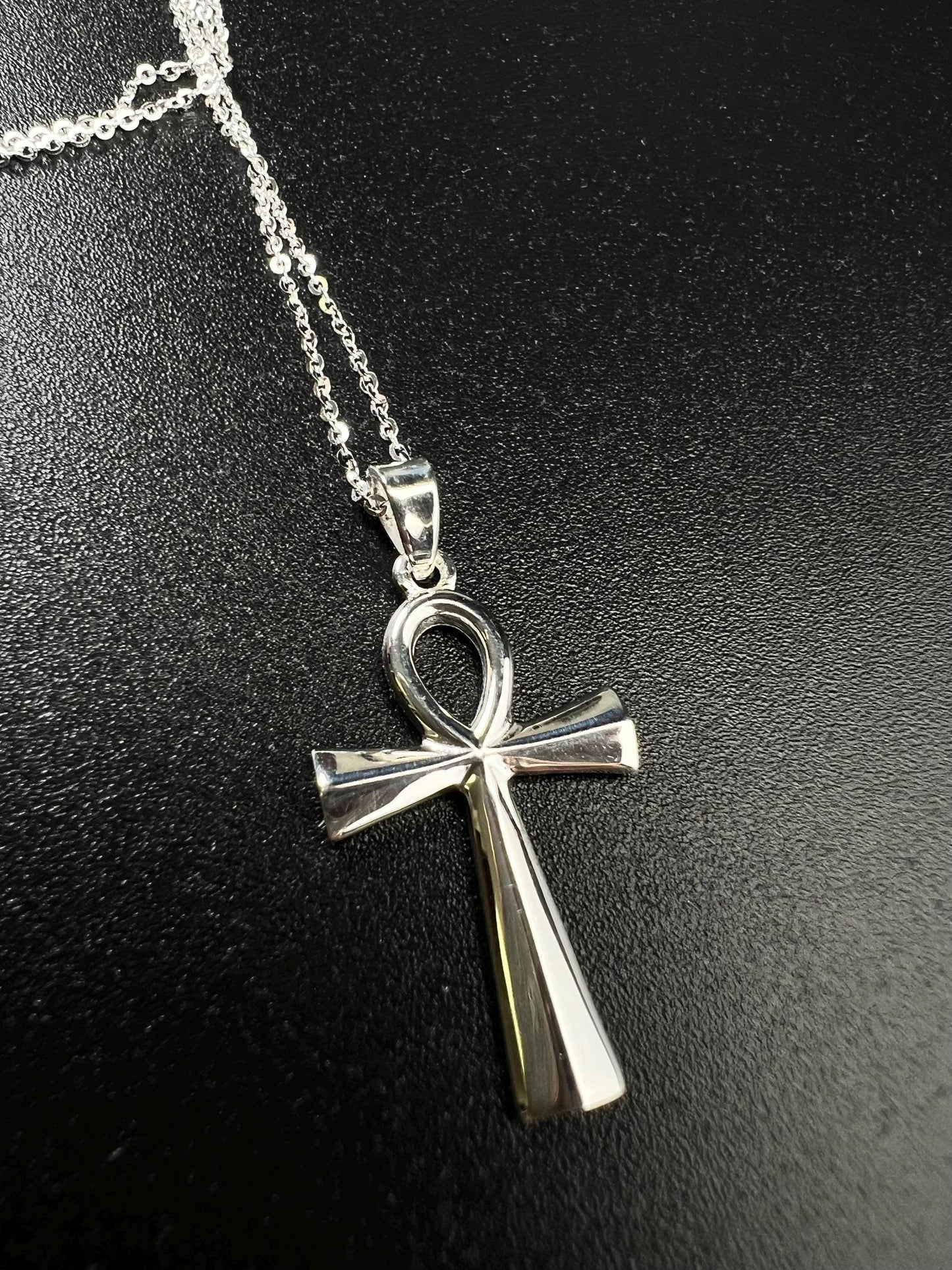 Solid 925 Sterling Silver Cross Pendant Necklace high quality 925 stamped