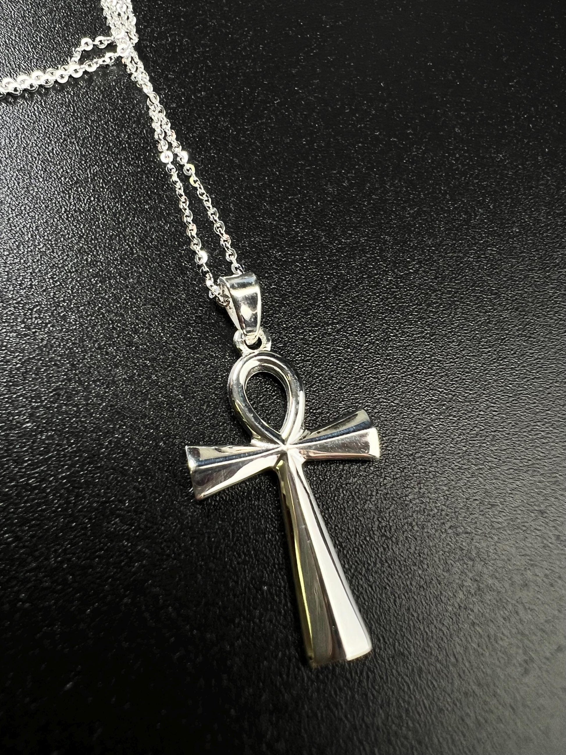 Solid 925 Sterling Silver Cross Pendant Necklace high quality 925 stamped