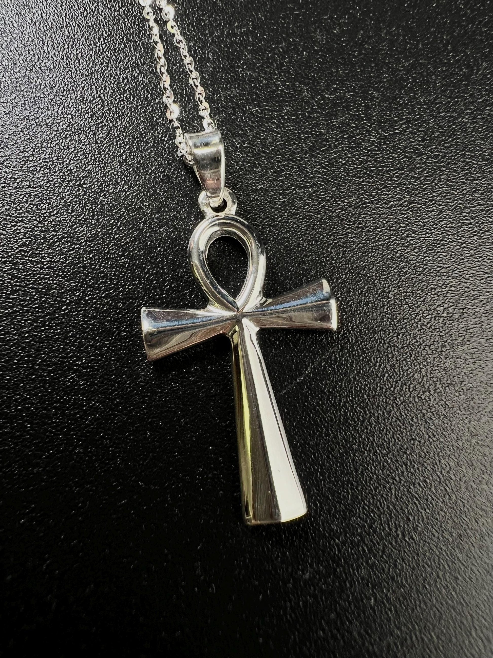 Solid 925 Sterling Silver Cross Pendant Necklace high quality 925 stamped