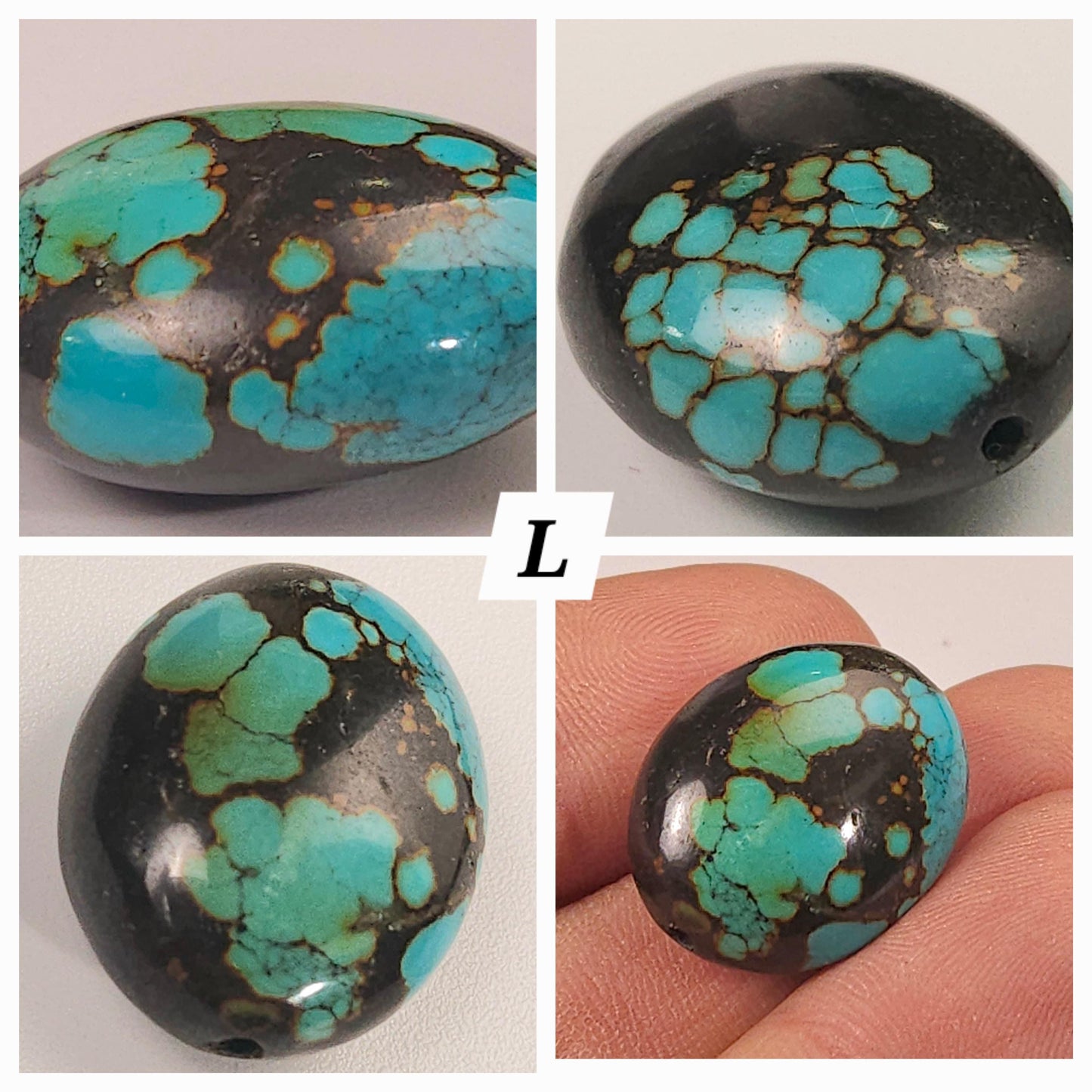 Turquoise Pebble, AAA Tibetan Spiderweb Blue Turquoise pebble, Rare, jewelry, Focal, pendant, palm stone, pocket stone, collection, healing