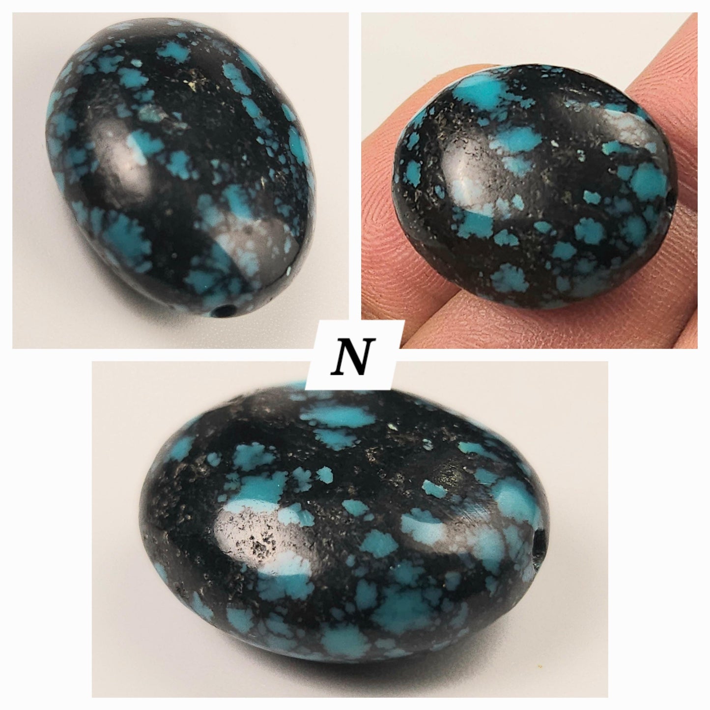 Turquoise Pebble, AAA Tibetan Spiderweb Blue Turquoise pebble, Rare, jewelry, Focal, pendant, palm stone, pocket stone, collection, healing