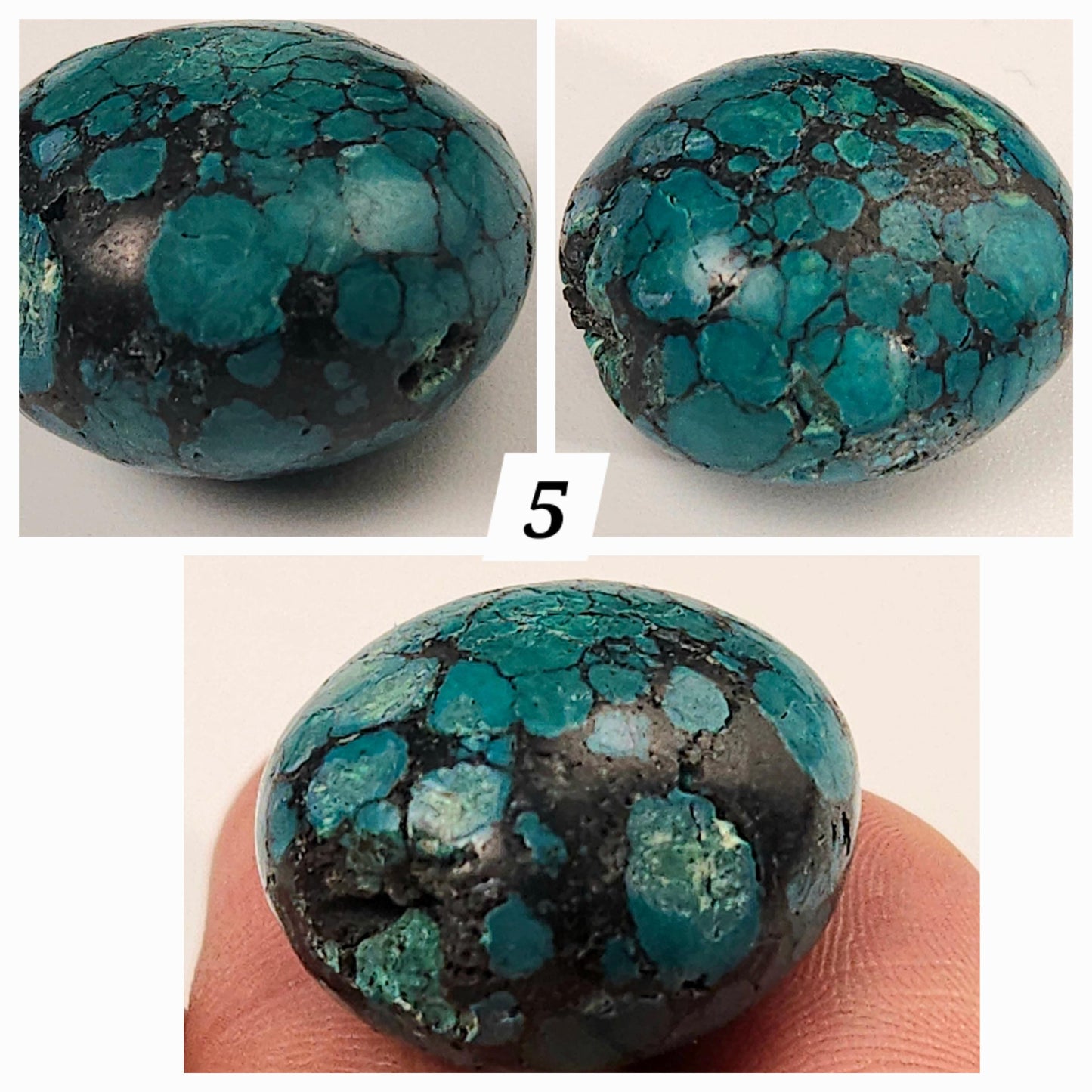 Natural Turquoise Pebble, AAA Tibetan Spiderweb Blue Turquoise, Jewelry Focal, Pendant, Palm Stone, Pocket Stone, Collection, Healing